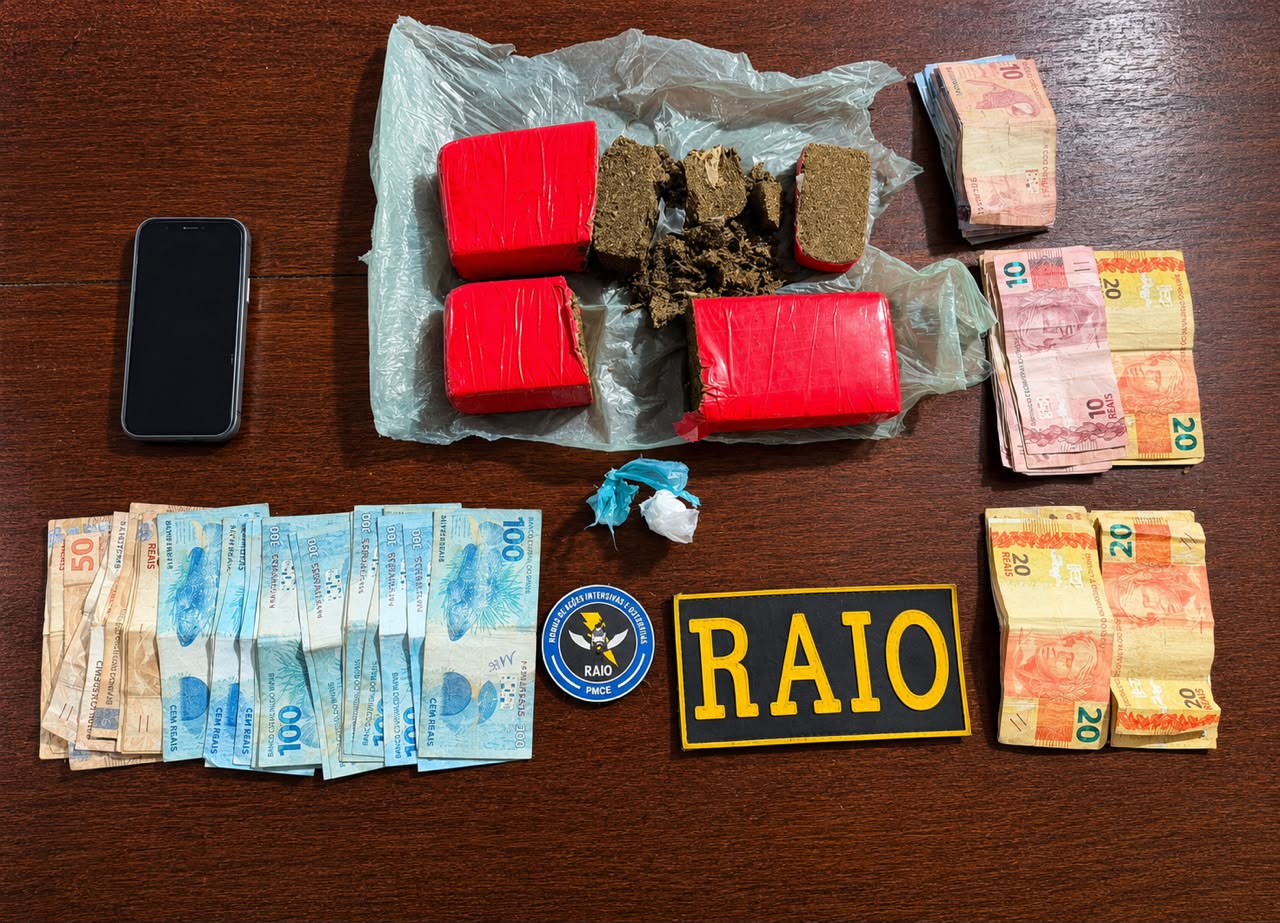 RAIO realiza prisão por tráfico de drogas em Várzea Alegre