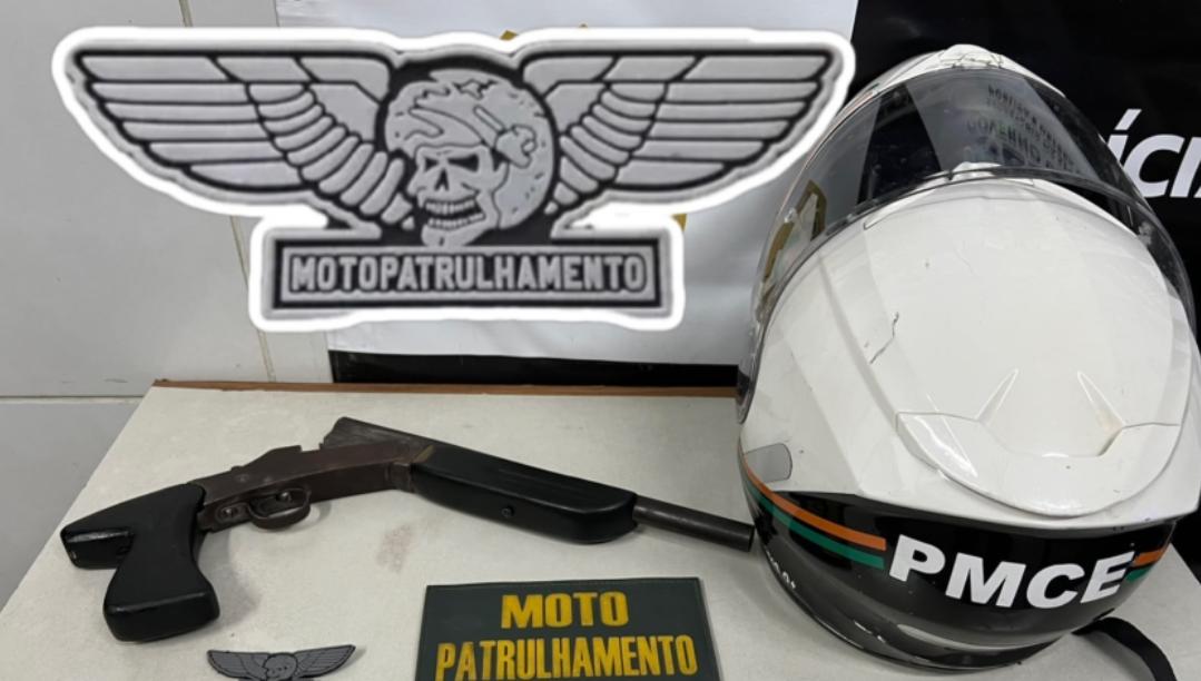 PM encontra arma calibre 12 dentro de mochila abandonada em Juazeiro do Norte